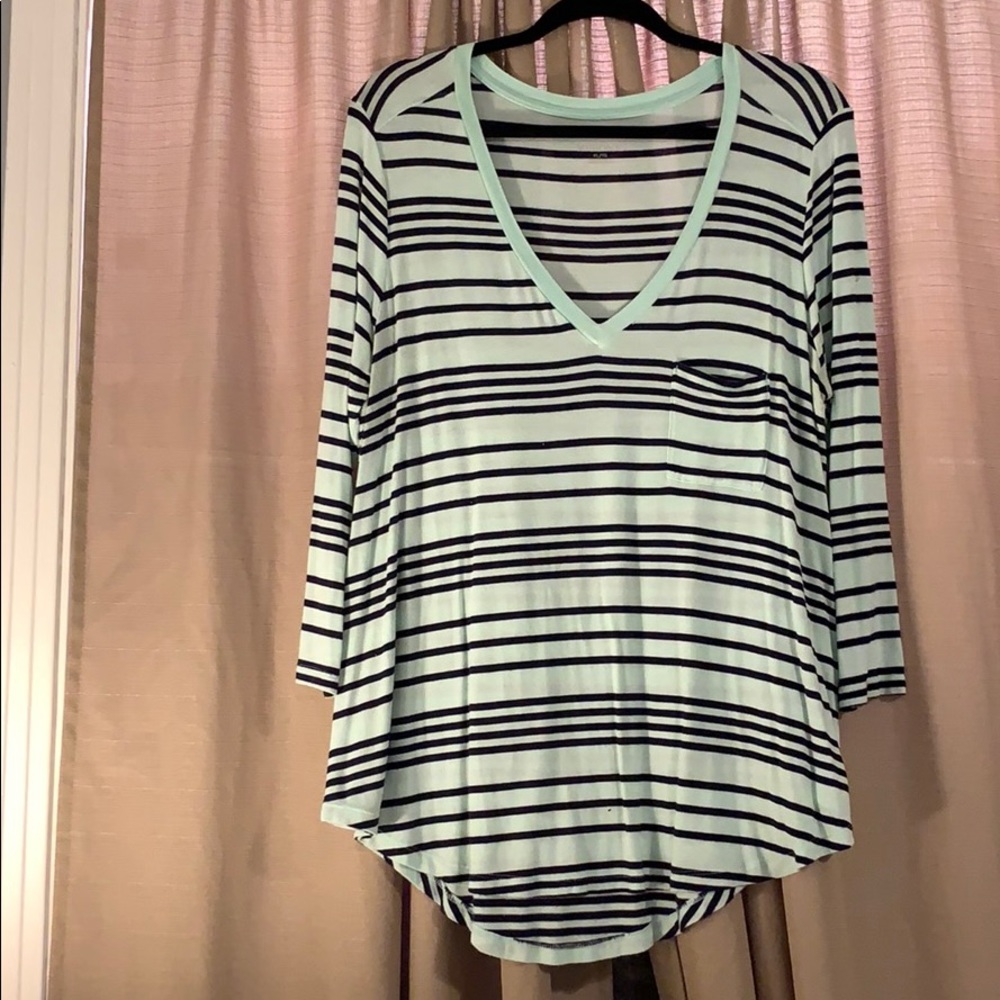 Blue Stripe Blouse